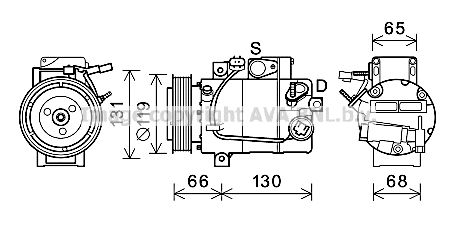 AVA QUALITY COOLING Компрессор, кондиционер HYK340